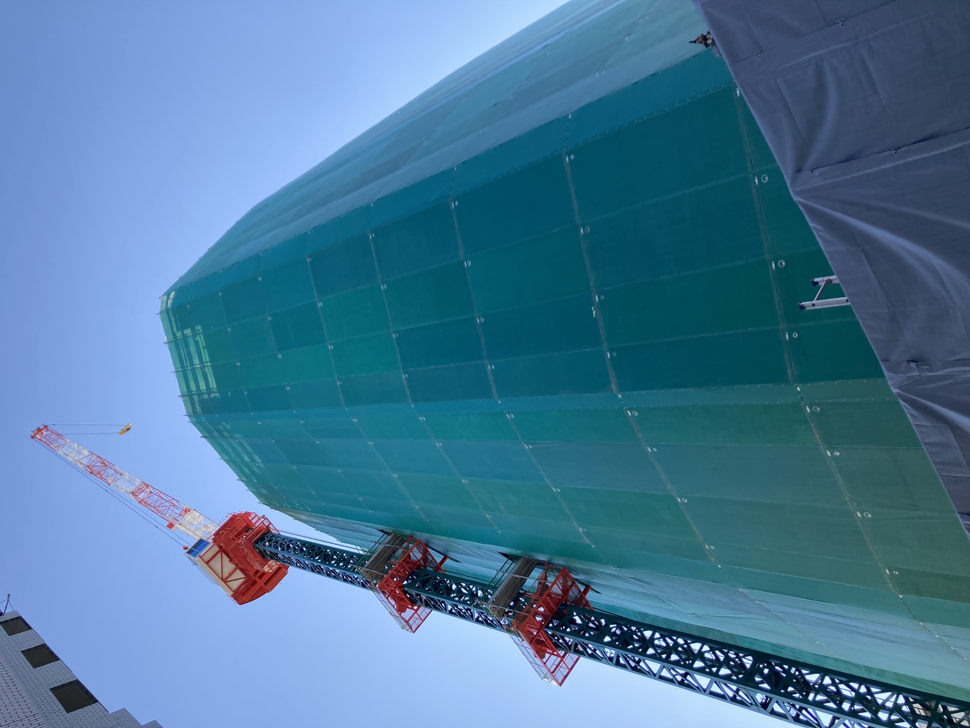 鳶職人による高所作業